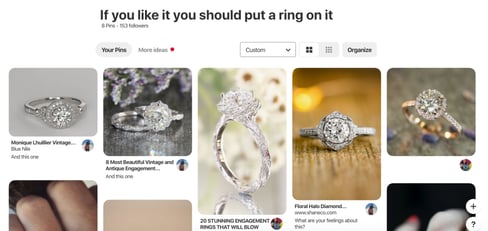 engagement ring Pinterest board
